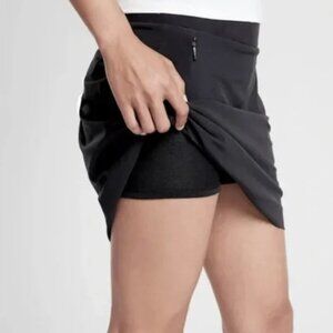 Athleta Soho Skort Black Skirt Short Athletic Athleisure Size 18